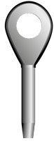 S-6415 Green Pin Closed Swage Socket Product Illustration